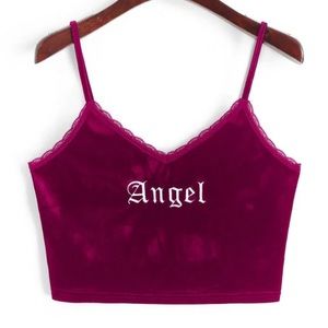 Velvet angel tank top